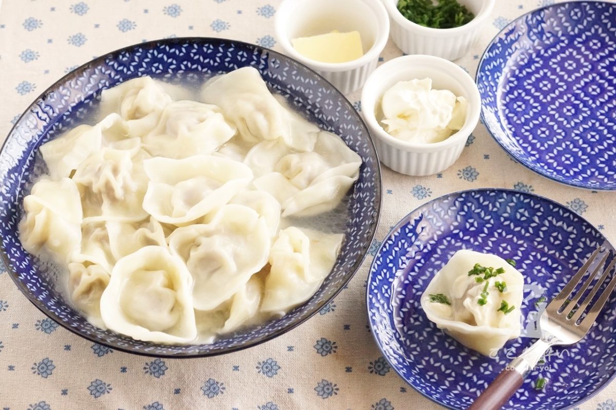 ペリメニのレシピと作り方・サワークリームやバターをつけたものが日本酒に合う！ ここち酔い